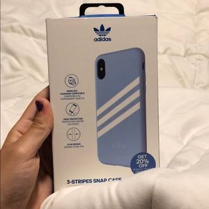 pastel blue adidas phone case
